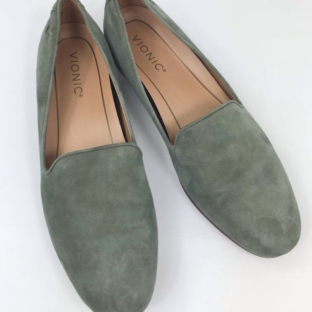 Vionic Willa Women's Green Grey Flats Loafers size 7